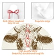 thumbnail image 4 of Lsque Cow Print Christmas Tree Skirt, Tree Skirt with Ties or Velcro, Perfect for Holiday Decorations, Halloween, and New Year-36", 4 of 7