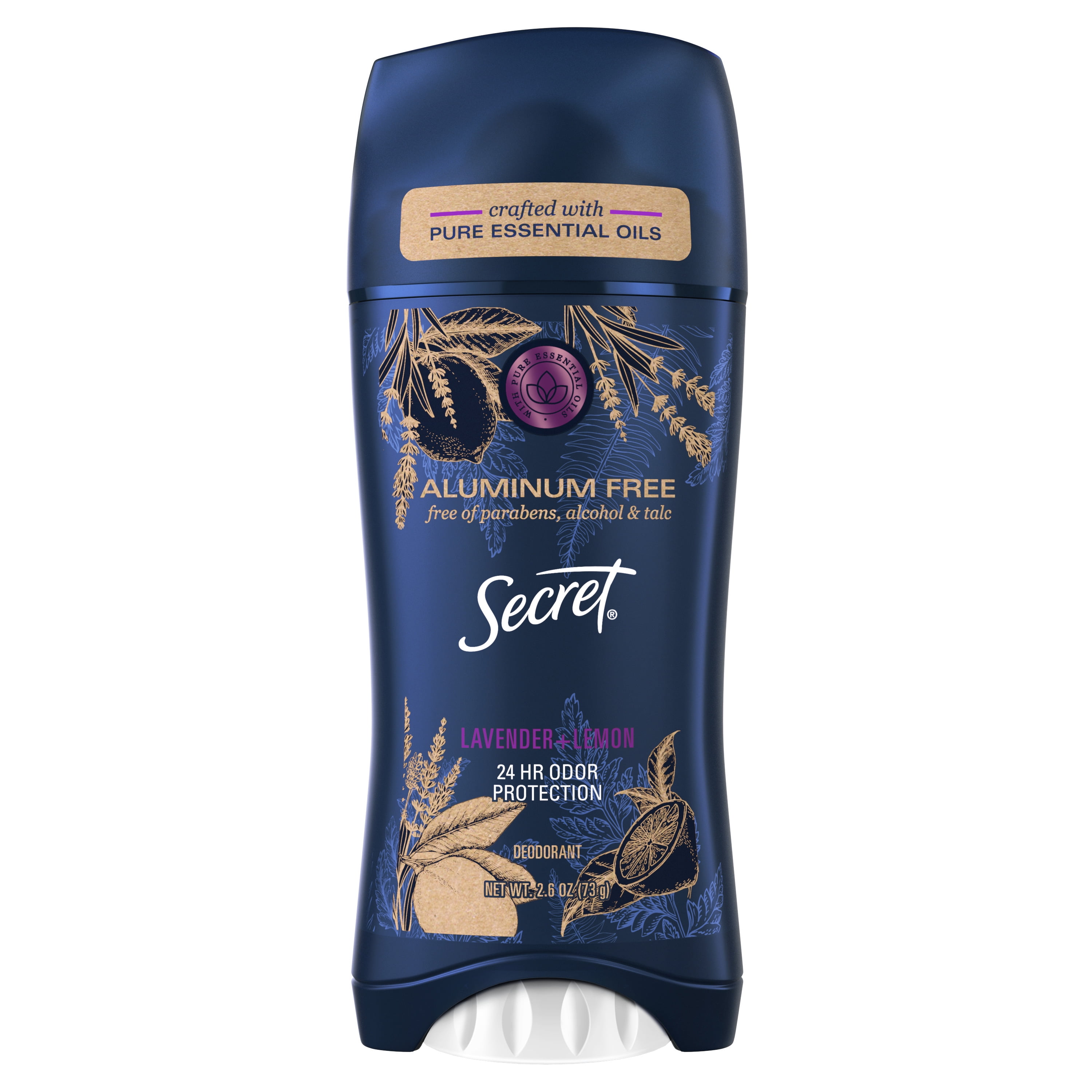 Secret Aluminum Free Deodorant for Women with Essential Oils Lavender