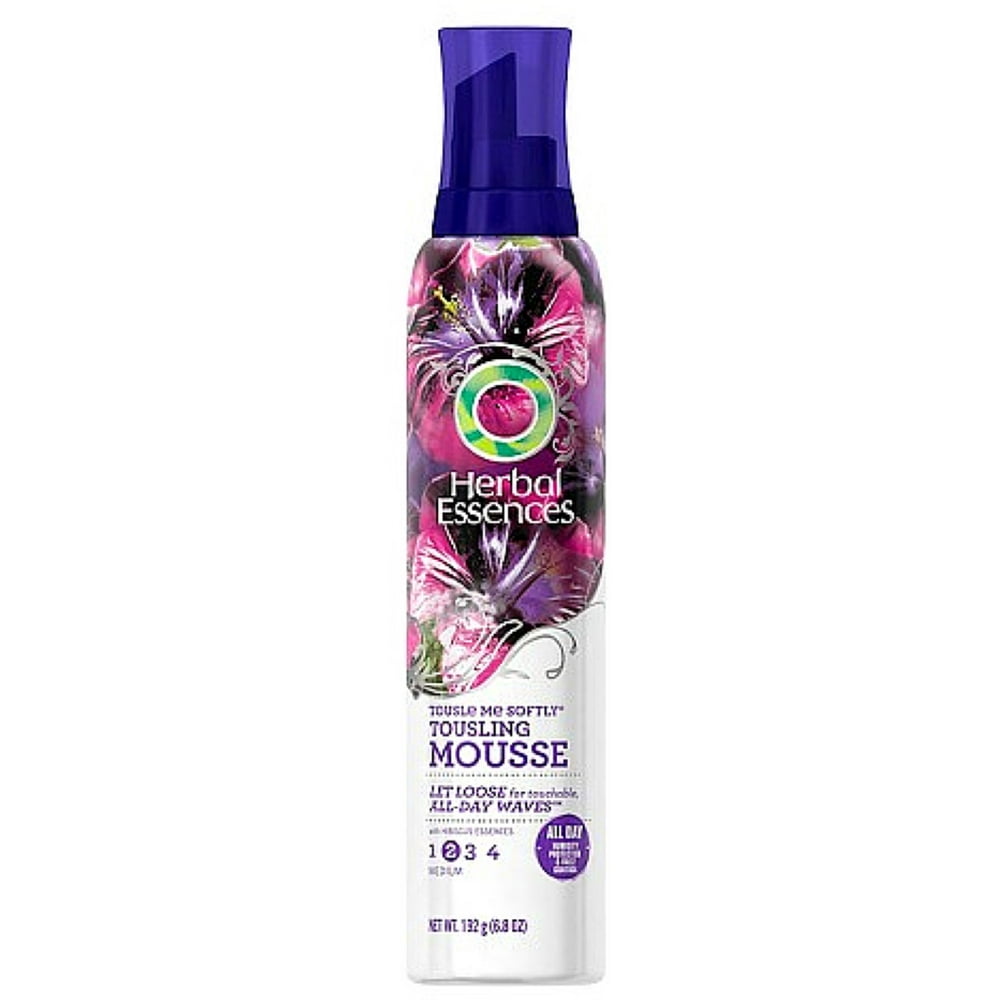 2 Pack Herbal Essences Tousle Me Softly Tousling Mousse 6.8 oz