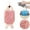 Pink, variant on Animal Hand Towels Cozival Fish Shaped Hand Towels - Absorbent Microfiber Coral Fleece with Hanging Loop, Lint-Free Kitchen & Bathroom Decor, Cute Animal Theme for Kids & Guest Bath, Grey