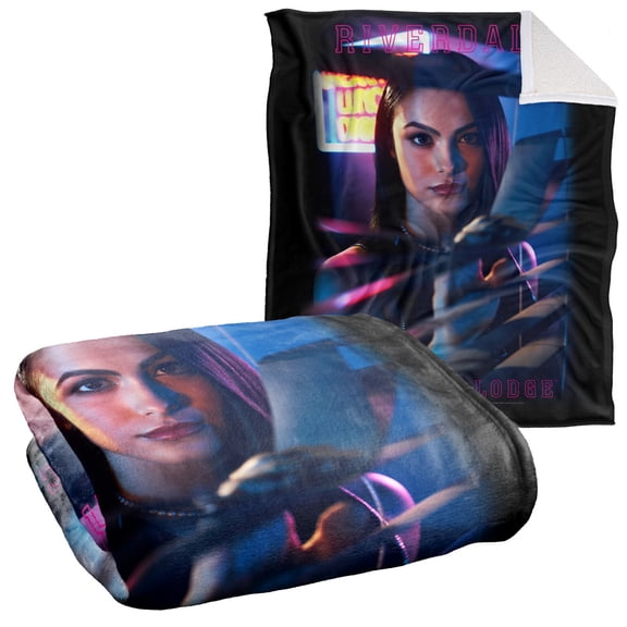 Riverdale Blanket, 50"x60", Veronica Lodge Silky Touch Sherpa Back Super Soft Throw Blanket