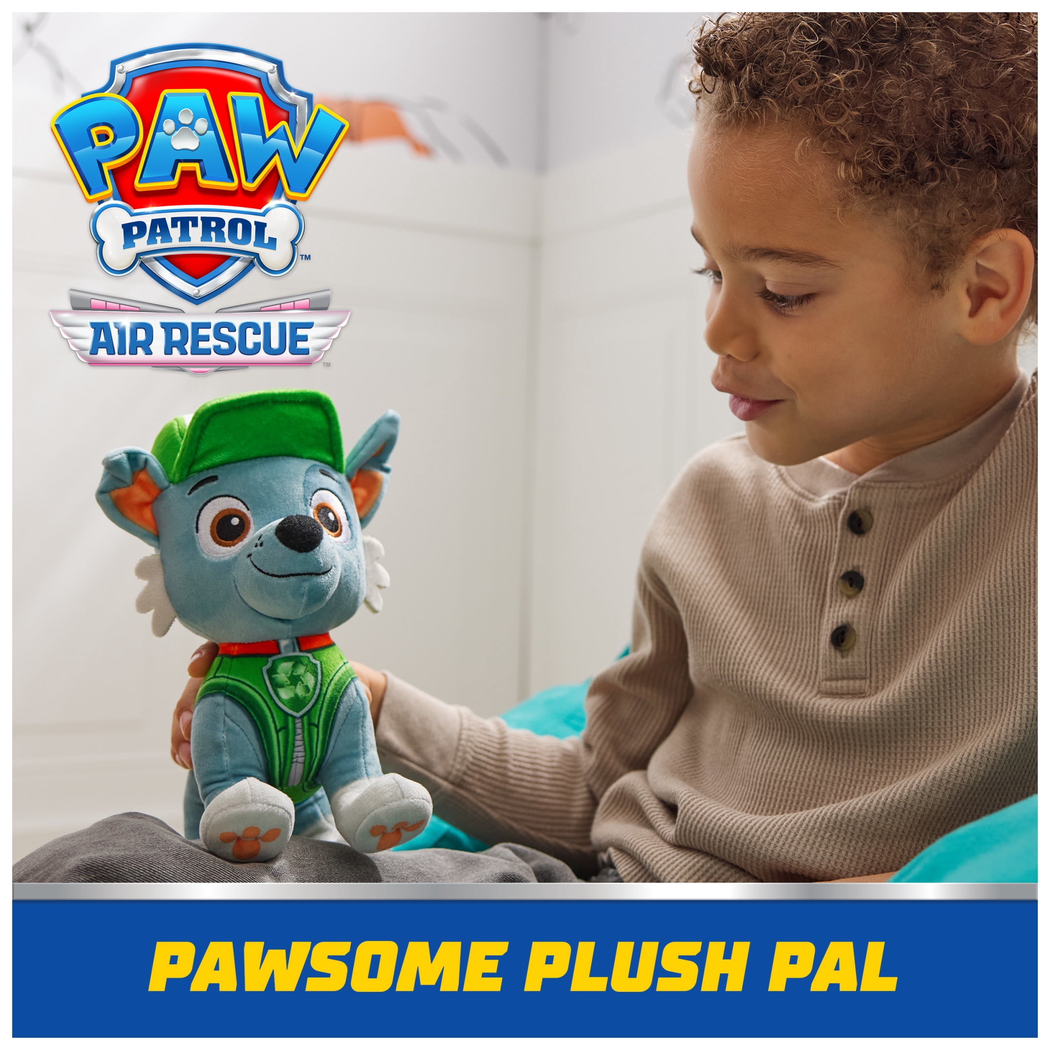 PAW Patrol Premium Plush Rocky 7.5-Inches Tall with Super Soft Fur for Kids Ages 3+
