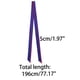 thumbnail image 2 of Bufanda flaca de mujer Color sólido Bufandas largas puras Pañuelo para el cuello Azul real 196*5cm/77.17*1.97 inches(L*W), 2 of 5