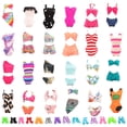 thumbnail image 1 of Set de trajes de baño BARWA para muñeca de 11.5 pulgadas con zapatos, 5 juegos, 1 of 7