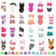thumbnail image 1 of Set de trajes de baño BARWA para muñeca de 11.5 pulgadas con zapatos, 5 juegos, 1 of 7
