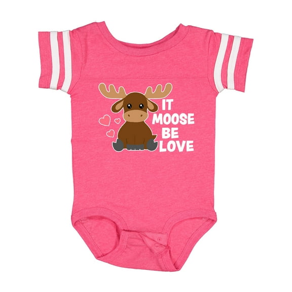 Inktastic It Moose Be Love with Cute Moose Boys or Girls Baby Bodysuit