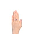 thumbnail image 2 of RYLOS Rings for Women 14K White Gold Ring Classic Style 7X5MM Oval Gemstone &  Diamond Ring July Ruby Jewelry Size 9, 2 of 7