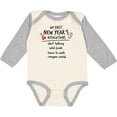 thumbnail image 3 of Inktastic My First New Year's Resolutions Boys or Girls Long Sleeve Baby Bodysuit, 3 of 5
