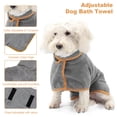 thumbnail image 2 of Dog Drying Coat Bathrobe Towel, Microfibre Material Fast Drying Super Absorbent Dog Bath Robe, Pet Quick Drying Moisture Absorbing, 2 of 5