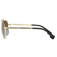 thumbnail image 2 of Versace VE 2242 Metal Unisex Rectangle Sunglasses Pale Gold 61mm Adult, 2 of 2