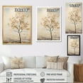 thumbnail image 4 of Designart "Neutral Toned African Tree II" Tree African Floater Framed Wall Art Prints, 4 of 5