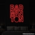 thumbnail image 2 of Glowneon Badminton Neon Sign, Badminton Led Sign, Badminton Lover Gift, Badminton Player Room Decor, 2 of 5