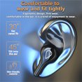thumbnail image 2 of F18 Auriculares inalámbricos con Bluetooth Modelo privado Oído colgante Deportes Espejo impermeable Pantalla digital Banco de energía Linterna, 2 of 2