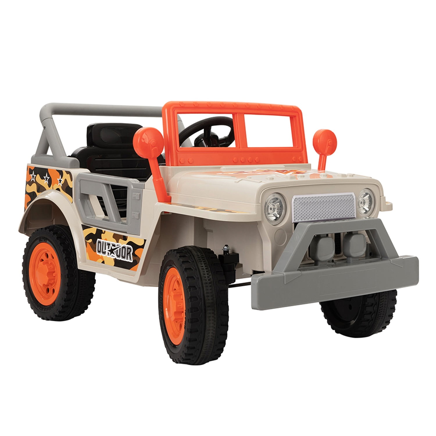 CIPACHO 12V Kids Electric Ride on Car, Driving Trucks for Aged 3-6 Children, Orange CIPACHO 12V Kids Electric Ride on Car, Driving Trucks for Aged 3-6 Children, Orange