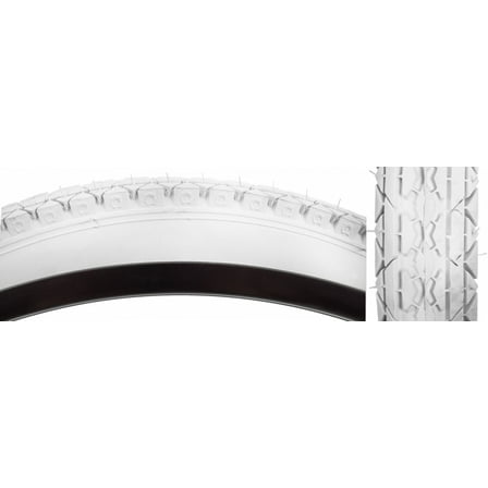 Sunlite CST241 Cruiser Tire 26x2.125 White Wire Clincher 559 ISO Beach MTB