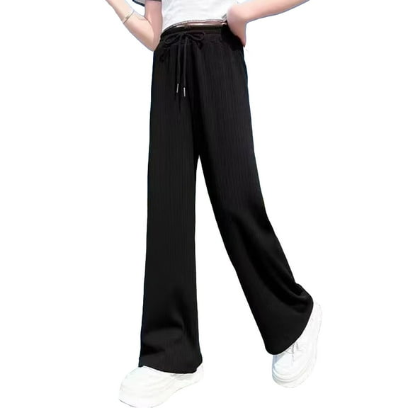 Girls Sweatpants Drawstring Jogger Sweatpants Girls Solid Pants Girlss Active Pants Teen Outfits 9-10 Years Girls Fashion