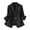 Black, variant on Blazers for Women Ladies Solid Color Lapel Button Elegant Suit Jacket My Items in Cart