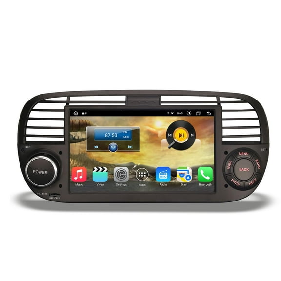 8-Core Android 12 Car Stereo Sat Nav for Fiat 500 Carplay DSP Bluetooth A2DP DVB-T2 WiFi DAB IPS