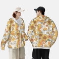 thumbnail image 4 of Kdxio Groovy Hippie Flower Mushrooms Print Women Men Sun Protection UPF 50+ Jackets Zip Up Long Sleeve Hoodie Hiking Lightweight with Pockets, 4 of 7