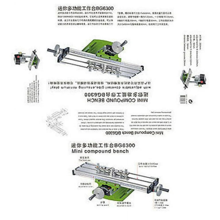 DIY Multi function Compound Milling Machine Mini Lathe With Cross
