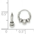 thumbnail image 2 of Sterling Silver Hoop Earrings, 2 of 4
