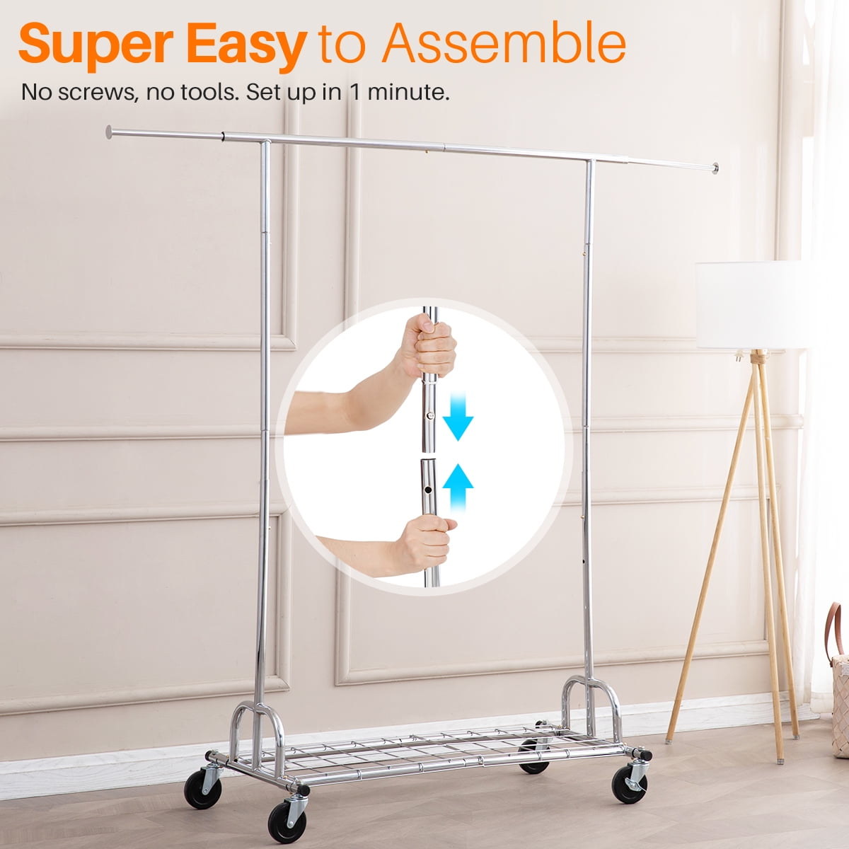 Buy HOKEEPER 450 lbs Heavy Duty Clothing Garment Rack with Shelves