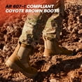 thumbnail image 4 of Maelstrom Military Tactical Work Boots, AR 670-1 Compliant, Coyote Brown, Size 8M, 4 of 7