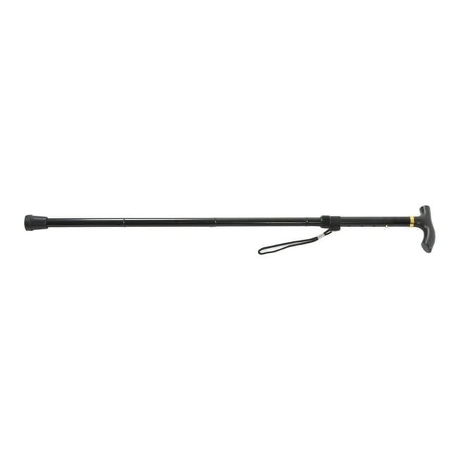 Folding Walking Stick, Adjustable Folding Cane Portable 4 Section Multipurpose for Mountaineering for Elderly