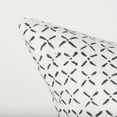 thumbnail image 4 of Mercana Jayden Cream W/ Black Print Linen Square Decorative Pillow Cover, 4 of 8