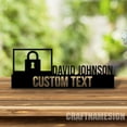 thumbnail image 4 of Craftnamesign Custom Detective Desk Name Plate, Investigator Metal Nameplate, Detective Office Sign, 4 of 5