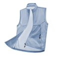 thumbnail image 5 of Mifsaly Men's Lightweight Windbreaker Vest Stand Collar Zip Up Sleeveless Jacket Casual Sportswear Running Outerwear Waistcoat with Zip Pockets for Golf Hiking Travel Light Blue,XL, 5 of 5