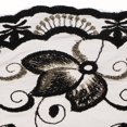 thumbnail image 4 of 1 yarda de borde de encaje con borde de malla, cinta artesanal, de encaje, material de bricolaje para decoración de bodas, adornos de ropa, anch Negro Zulema Encaje de malla bordada, 4 of 8