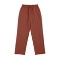 thumbnail image 4 of Conairie Linen Trousers for Women's Lightweight Summer Tapered Pants Drawstring Elastic Waist Pants Casual Trousers with Pockets RD1 XL, 4 of 4
