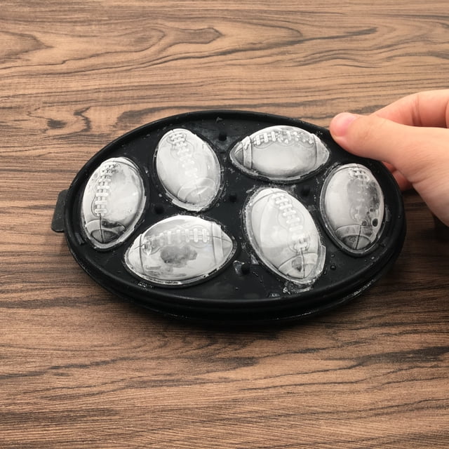 3D Rugby Silicone Ice Cube Tray 6 Cavity DIY Ice Maker Uso doméstico Cool Whisky Ice Cream Makers LingWen 9024715737533