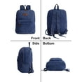 thumbnail image 2 of Deago Vintage Denim Backpack for Women Men Jeans Laptop Backpack Retro Aesthetic Rucksack for College Travel Work (Navy), 2 of 9