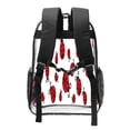 thumbnail image 2 of Honeii Fly Flying Ladybug Print Clear Backpack Heavy Duty Transparent Bag 17" See Through BookBag for Women Men Adults Work Festival Sports Travel, 2 of 7