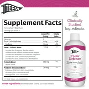 SCD Probiotics Teem Defense Probiotic with Elderberry and Postbiotics, Immune System Support, 30-Day Supply, 1-Count, 16 fl. oz