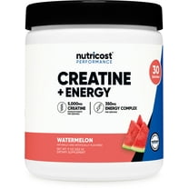 Nutricost Creatine Energy 30 Servings (Watermelon Flavored) - 5,000mg Creatine Monohydrate 350mg Energy Complex Per Serving