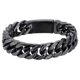 thumbnail image 5 of Pulsera de moda chapada en oro de 10 mm, personalizada, agresiva, de aleación galvanizada, con doble hebilla, pulsera atmosférica de moda para hombres, 5 of 5