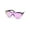 Black Pink Mirror, variant on Womens Plastic Shield Rimless 80s Robotic Sunglasses Red Red Mirror