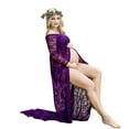 thumbnail image 2 of Aloohaidyvio Maternity Dresses for Women,Women's Pregnants Sexy Photography Props Off Shoulders Lace Nursing Long Dress for Baby Shower/Photoshoo, 2 of 6