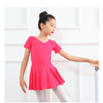 thumbnail image 3 of Girls Ballet Leotards Short Sleeve Back Bowknot Dance Leotards for Gymnastics, 3 of 6