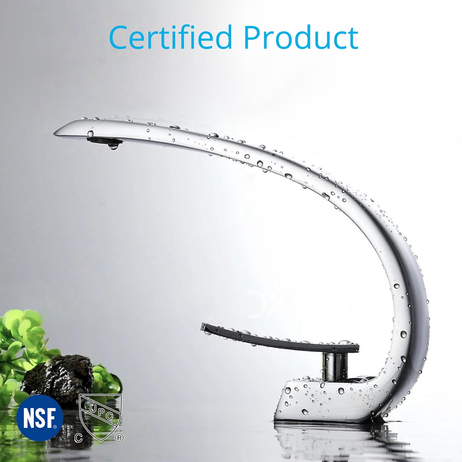Wovier Chrome Bathroom Sink Faucet with Supply Hose,Unique Design Single Handle Single Hole Lavatory Faucet,Basin Mixer Tap Commercial