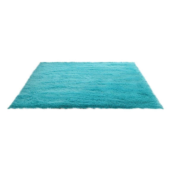 Plush Area Rug For Living Room, Fluffy Bedroom Rug With Teal Color, 20X32 Inch (50X80 Cm) - Soft Shaggy Carpet For Bedroom Floor, Living Room Decor, Nursery, Home Office
