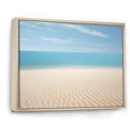 thumbnail image 2 of Designart "Quiet Coastal Sand Reverie" Coastal Floater Framed Wall Art Living Room, 2 of 5