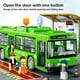 thumbnail image 4 of Modelo de juguete de autobús urbano de simulación con función de apertura de puerta | Luz y sonido | Vagón grande de plástico | Accionamiento de inercia | Coleccionable interactivo | Verde Azul Rojo, 4 of 5