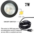 thumbnail image 4 of FSLiving Outdoor LED Spotlight Timer Waterproof Bright Flag Light with Spiked Stand Landscape Automatic Mini Lawn Lamp 7W Graden Light Decorative with Plug Courtyard Front Yard - Warm White, 4 of 8