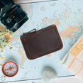 thumbnail image 6 of Slccxzc Leather Coin Holder For Men Women Change Purse Zipper Small Wallet Lightweight Mini Coin Purse With Front Card Slot, 6 of 7