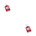 thumbnail image 4 of Destyer Suitcase Luggage ID Name Address Holder Baggage Tags Passports Card Key Ring Label Numbered Hanging Home Office Red 2Set, 4 of 6