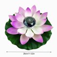 thumbnail image 3 of Pool Light Flower Shape Solar Power Decoration Light Garden Light Waterproof Decoration Landscape Lamp, Purple, 3 of 7